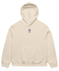 beige MURR Unisex Oversized Heavy‑Weight Hoodie – streetwear style, front view, relaxed fit cotton‑poly blend
