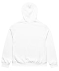White MURR Unisex Oversized Heavy‑Weight Hoodie – streetwear style, front view, relaxed fit cotton‑poly blend
