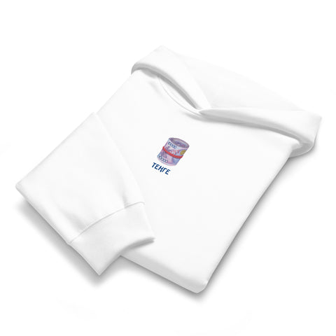 White MURR Unisex Oversized Heavyweight Hoodie – cotton blend, front weith, minimal streetwear style, relaxed fit, breathable fabric  
